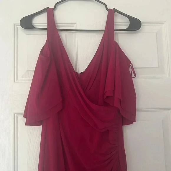 Lauren Ralph Lauren Cold-Shoulder Jersey Gown Size 8 - Picture 4 of 6